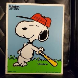 Vintage- Peaunuts Wood Puzzle